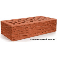 Клинкерный кирпич Евротон рифлёный "Короед"